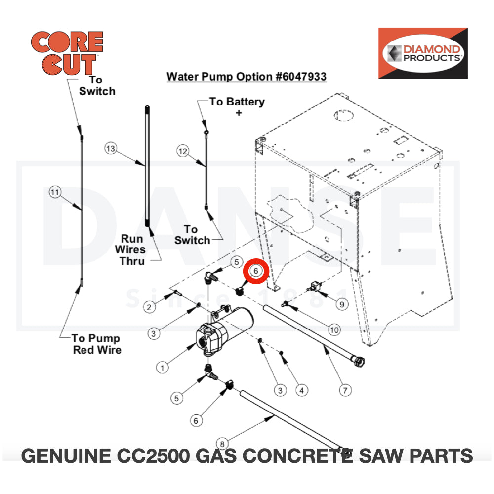 Hose Clamp #8 3200016 for CC2500 Saw by Core Cut Diamond Products