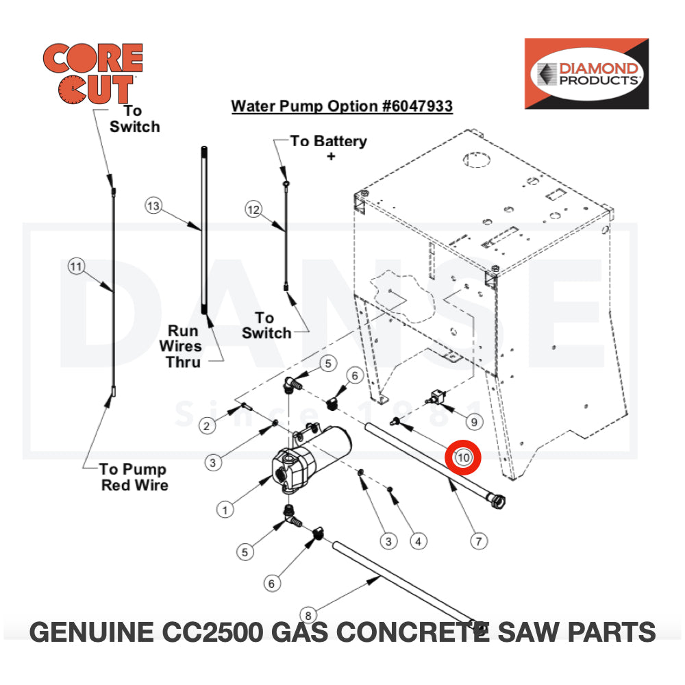 Toggle Switch Boot 2800063 for CC2500 Saw by Core Cut Diamond Products