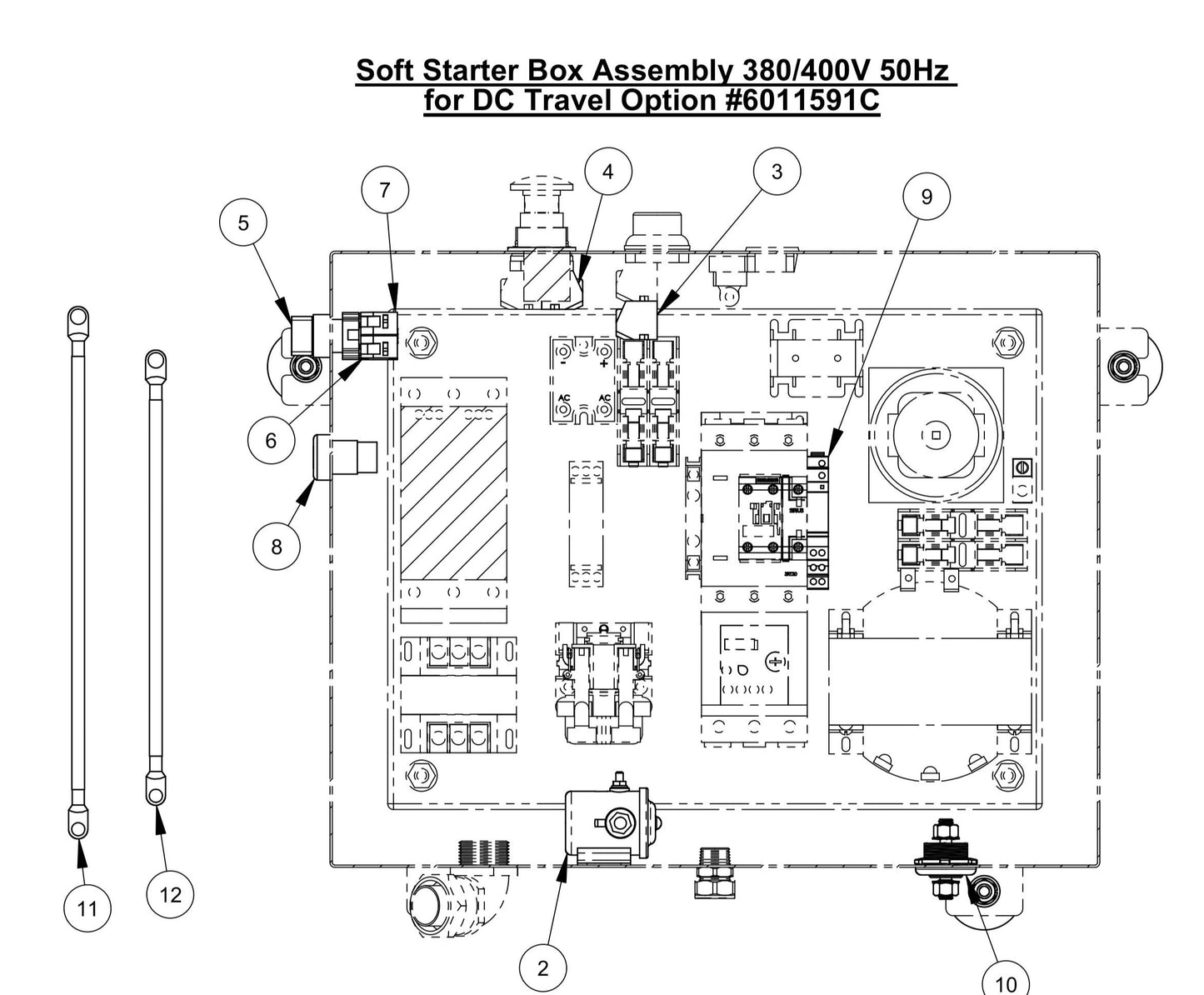 CC6540E Soft Starter Box Assembly Parts for DC Travel Option
