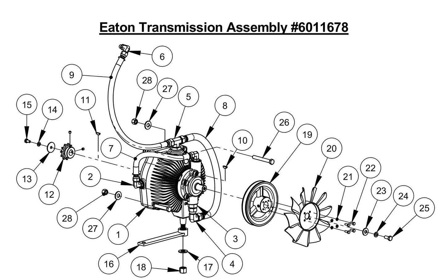 CC6561 Eaton Transmission Assembly Parts