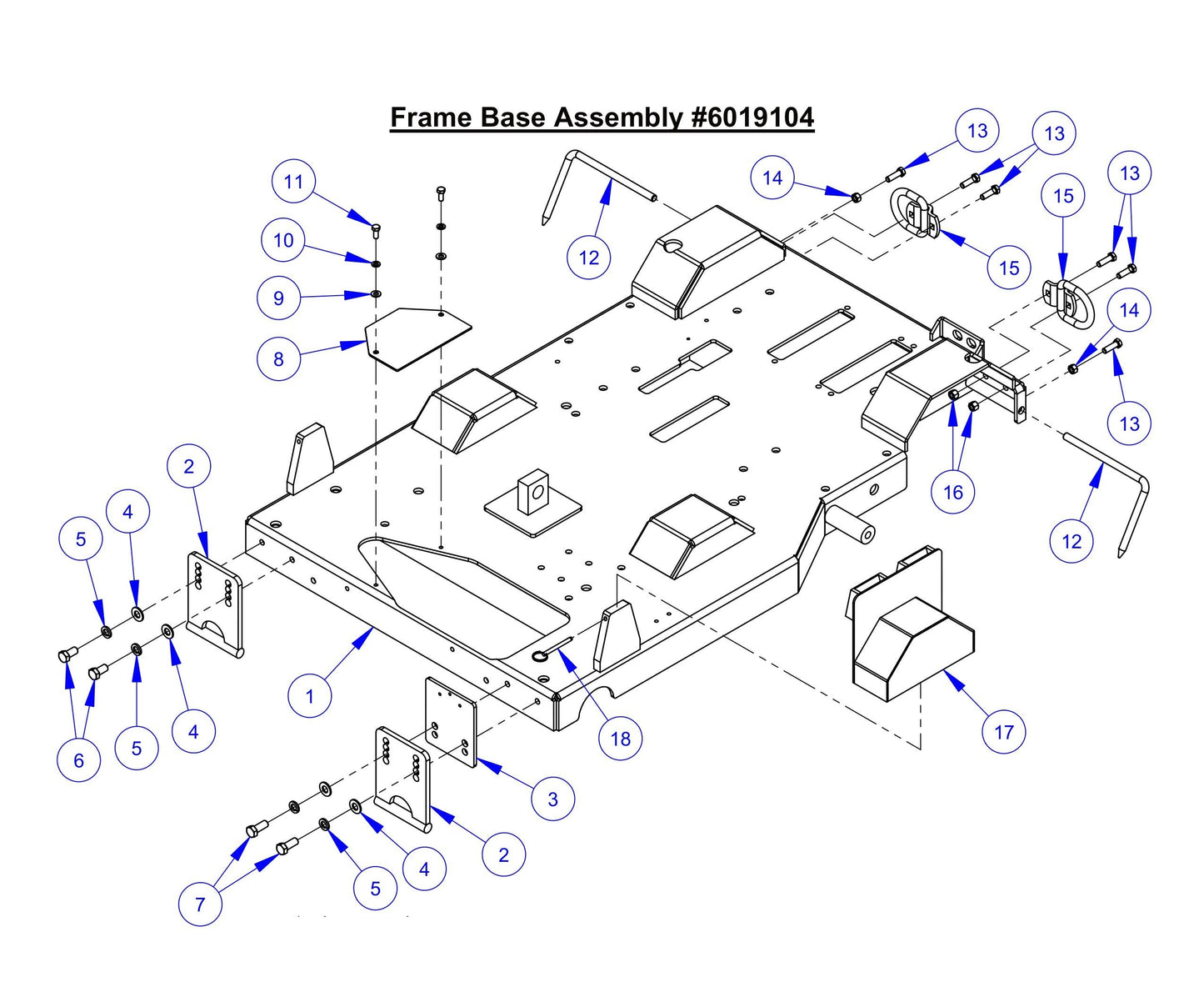 CC6571-3 Frame Base Assembly Parts