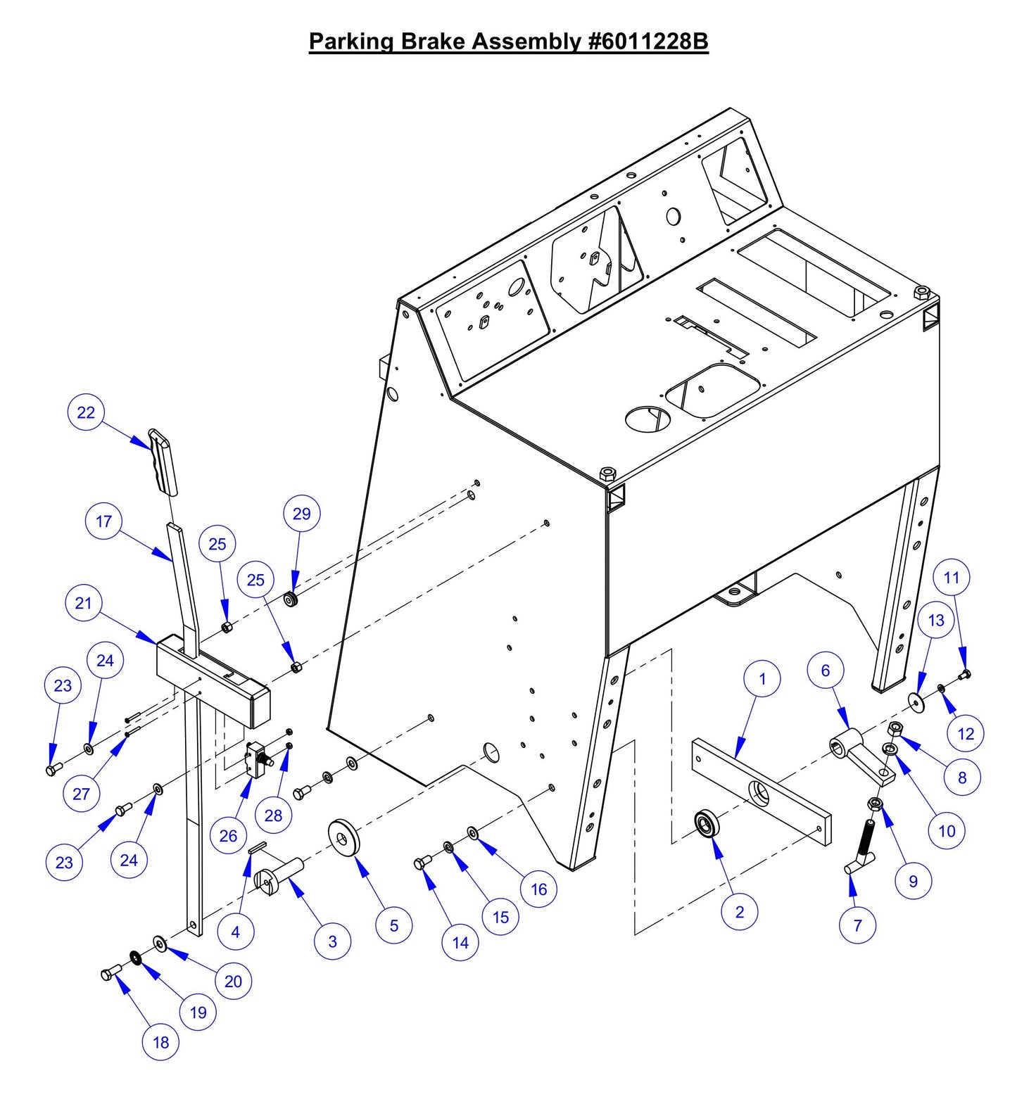 CC6571 Parking Brake Assembly Parts