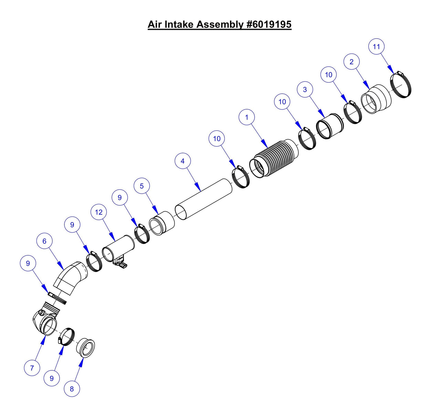 CC6571, CC6571-3 Air Intake Assembly Parts