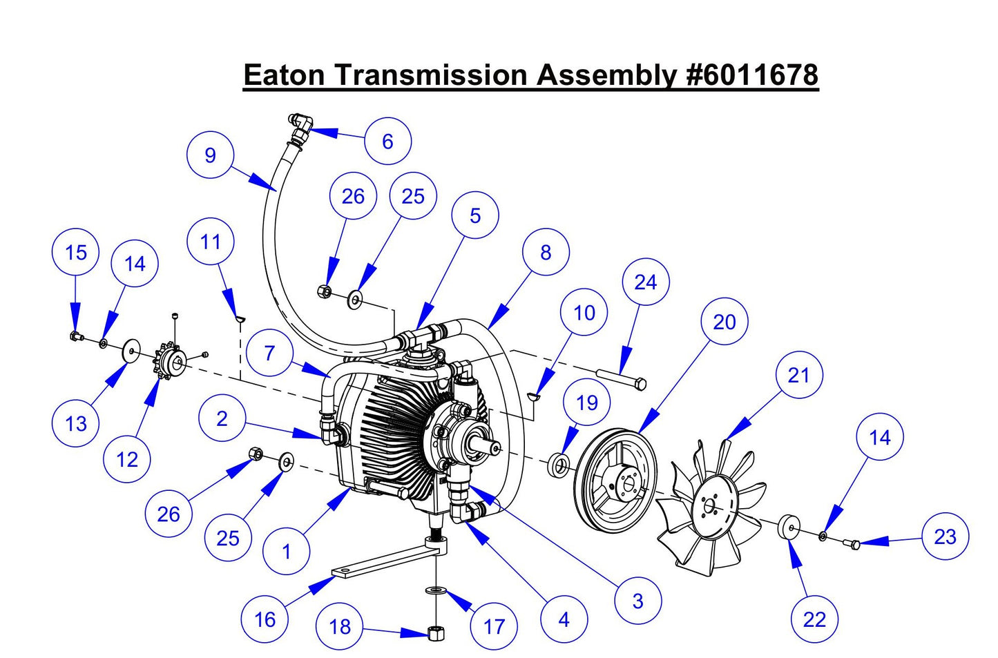CC6571, CC6571-3 Eaton Transmission Assembly Parts