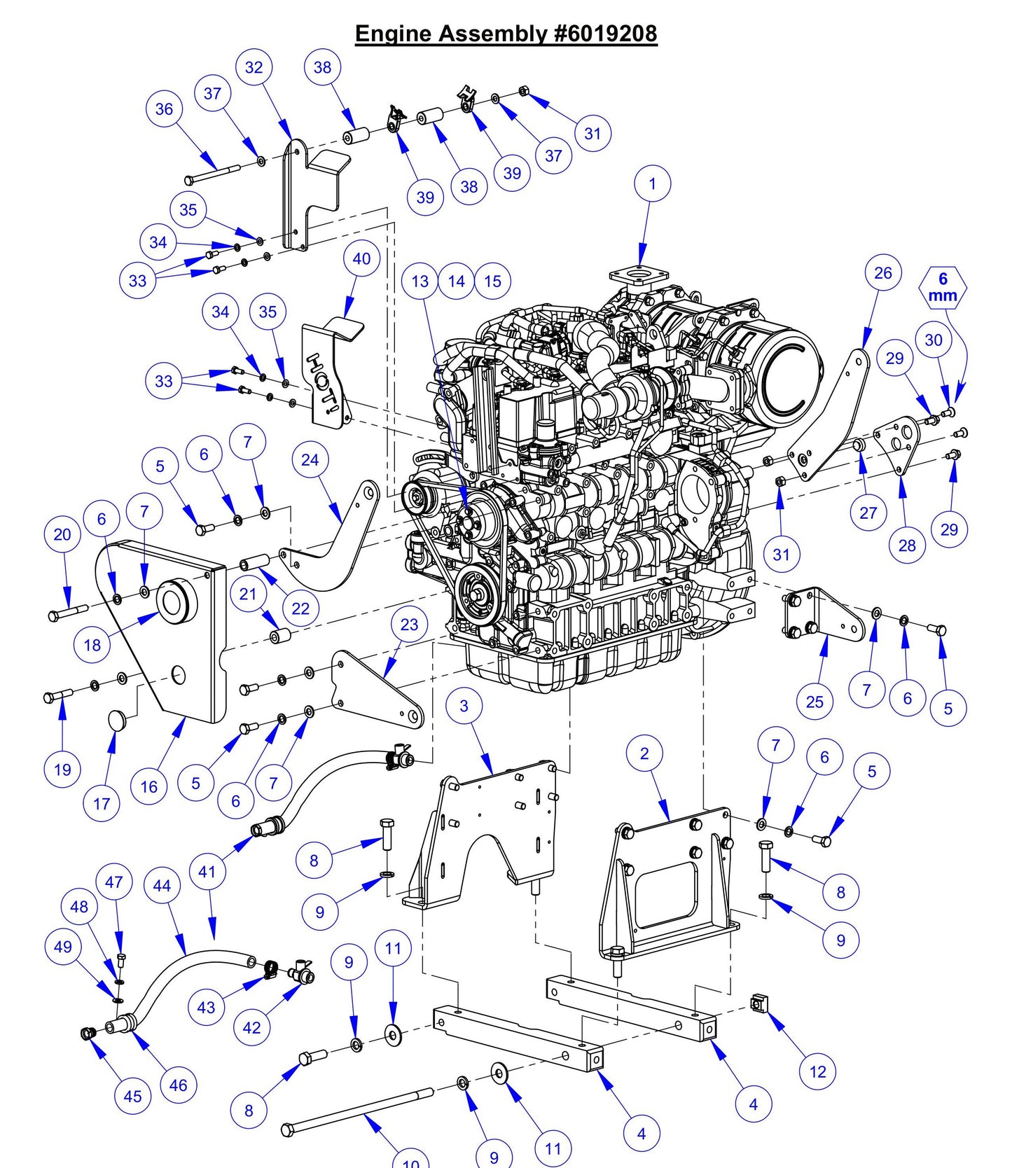 CC6571 Engine Assembly Parts