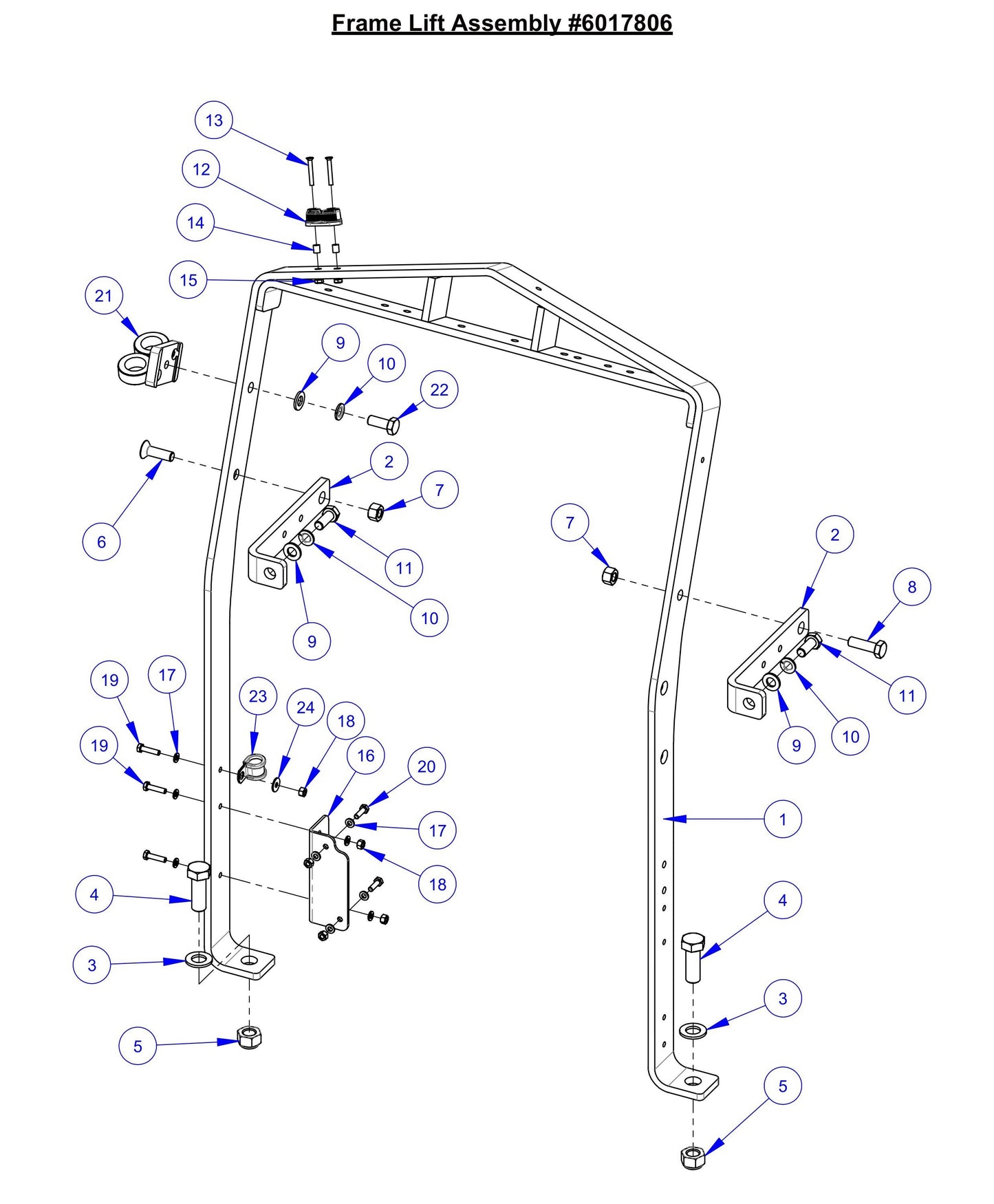 CC7574DD Frame Lift Assembly Parts