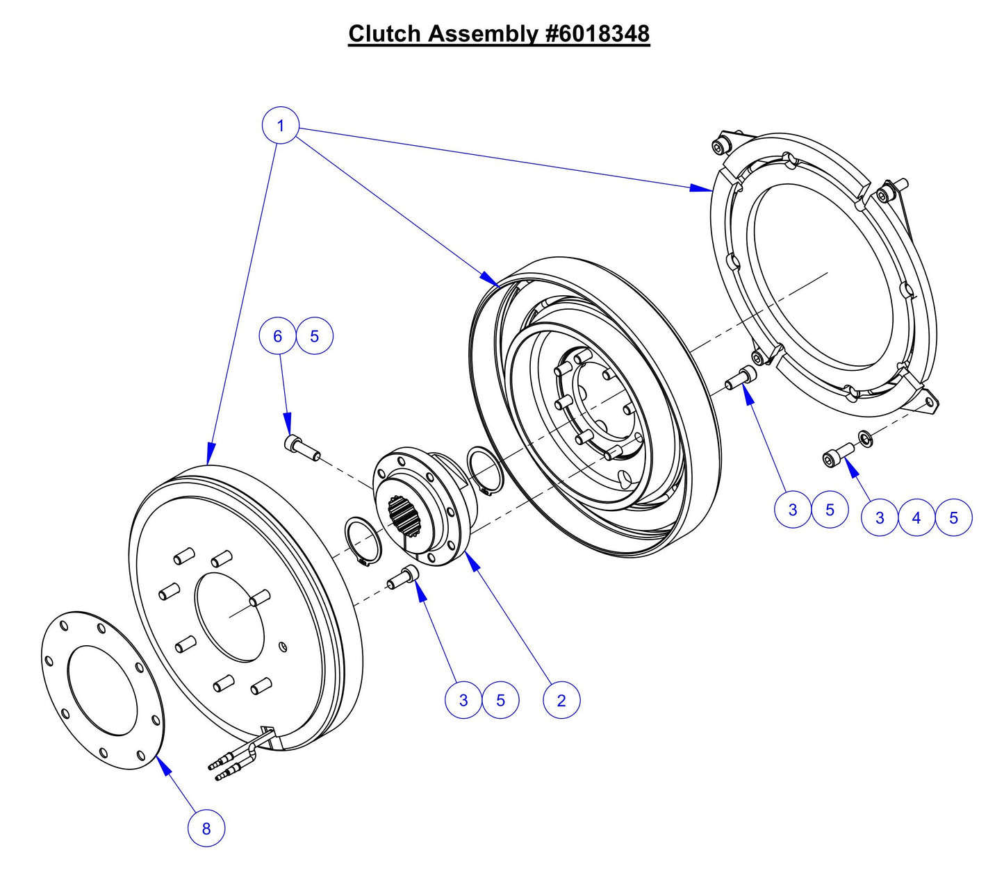 CC7574DD Clutch Assembly Parts