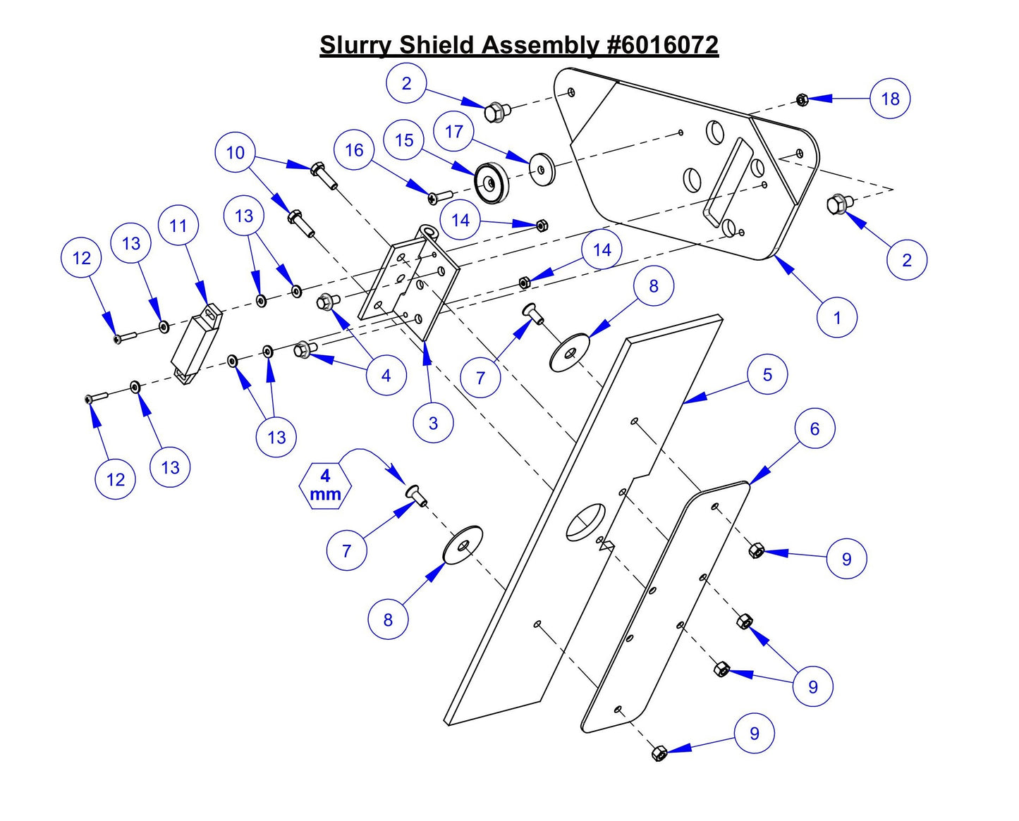 CC7574DD Slurry Shield Assembly Parts