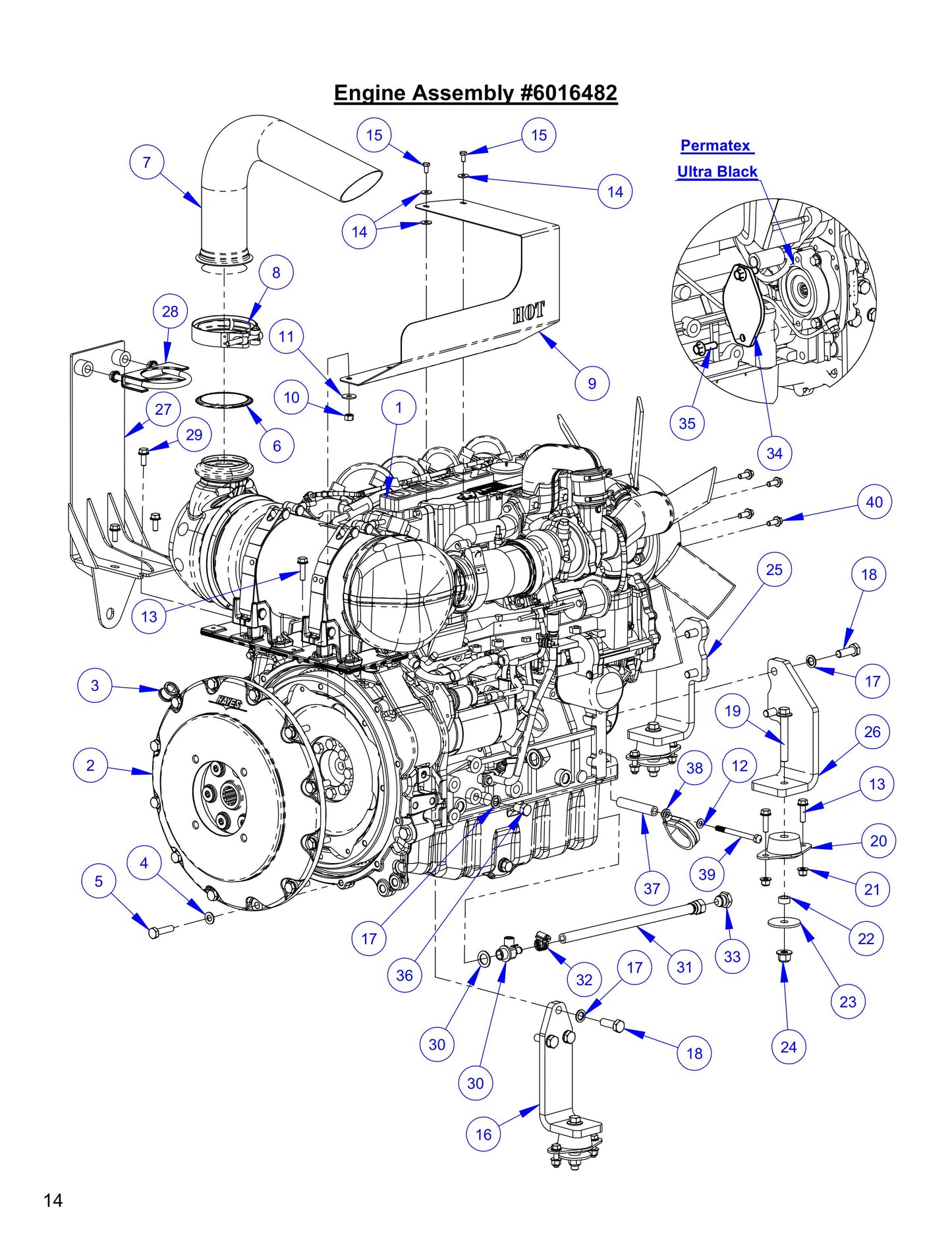CC8574DD Engine Assembly Parts
