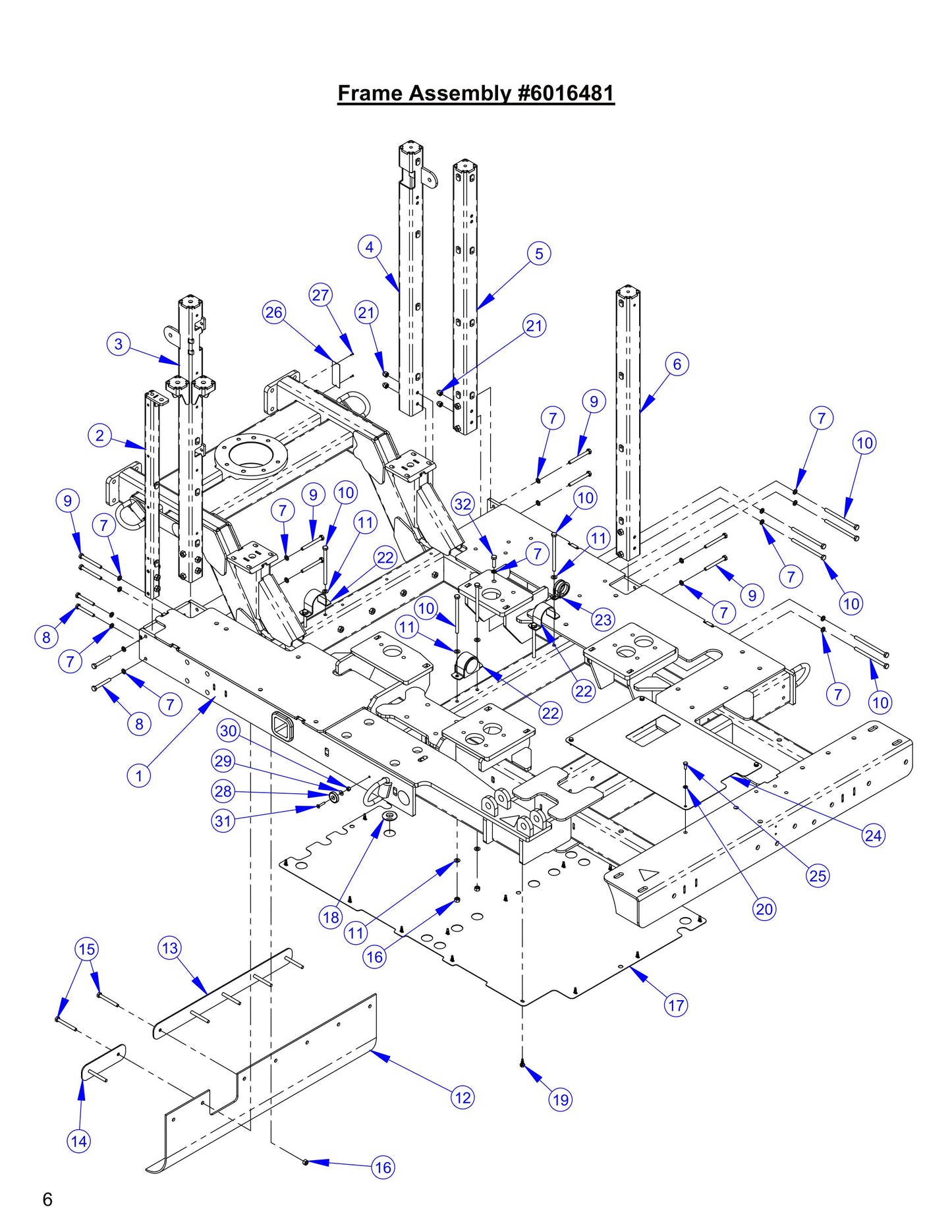 CC8574DD Frame Assembly Parts