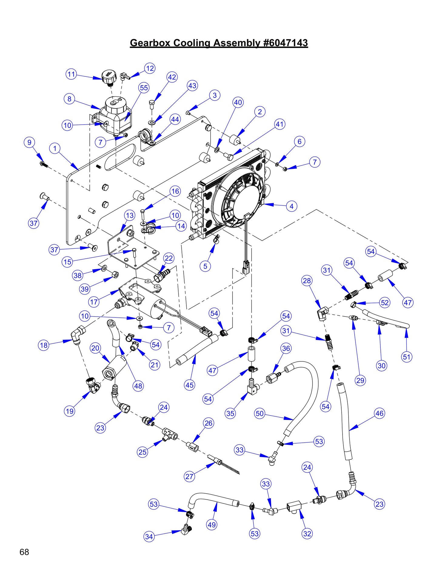 CC8574DD Gearbox Cooling Assembly Parts