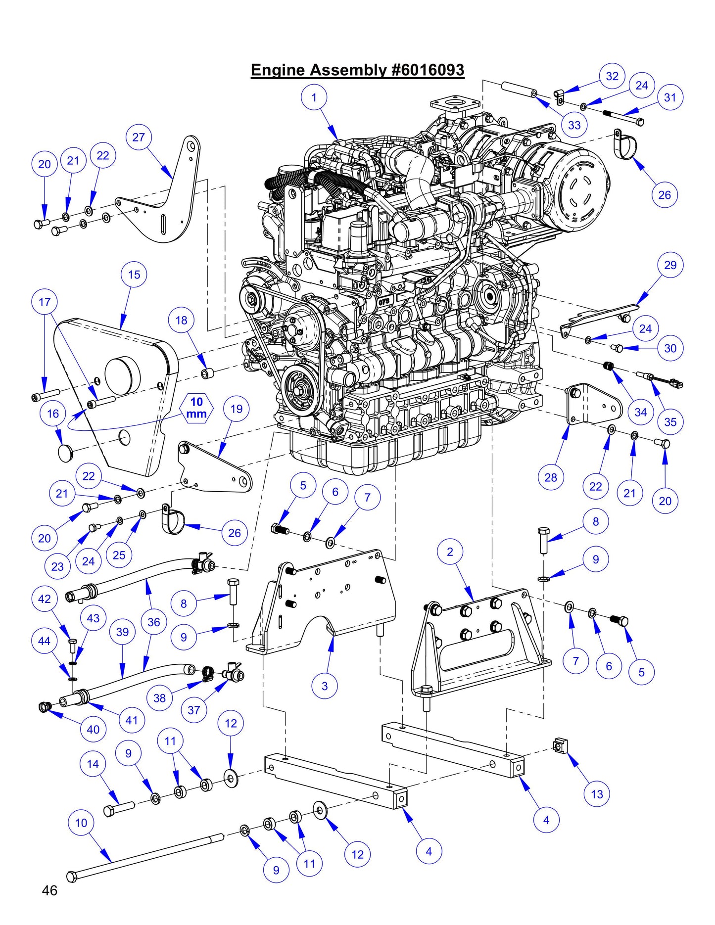 CC9074DK Engine Assembly Parts