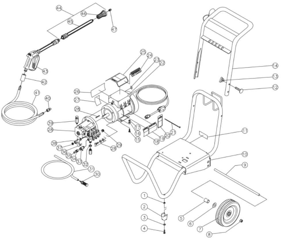 CD-1002-1MUC/1MUH, CD-1502-1MUC/ (sn:10094921-99999999) Frame Assembly Parts By Mi-T-M