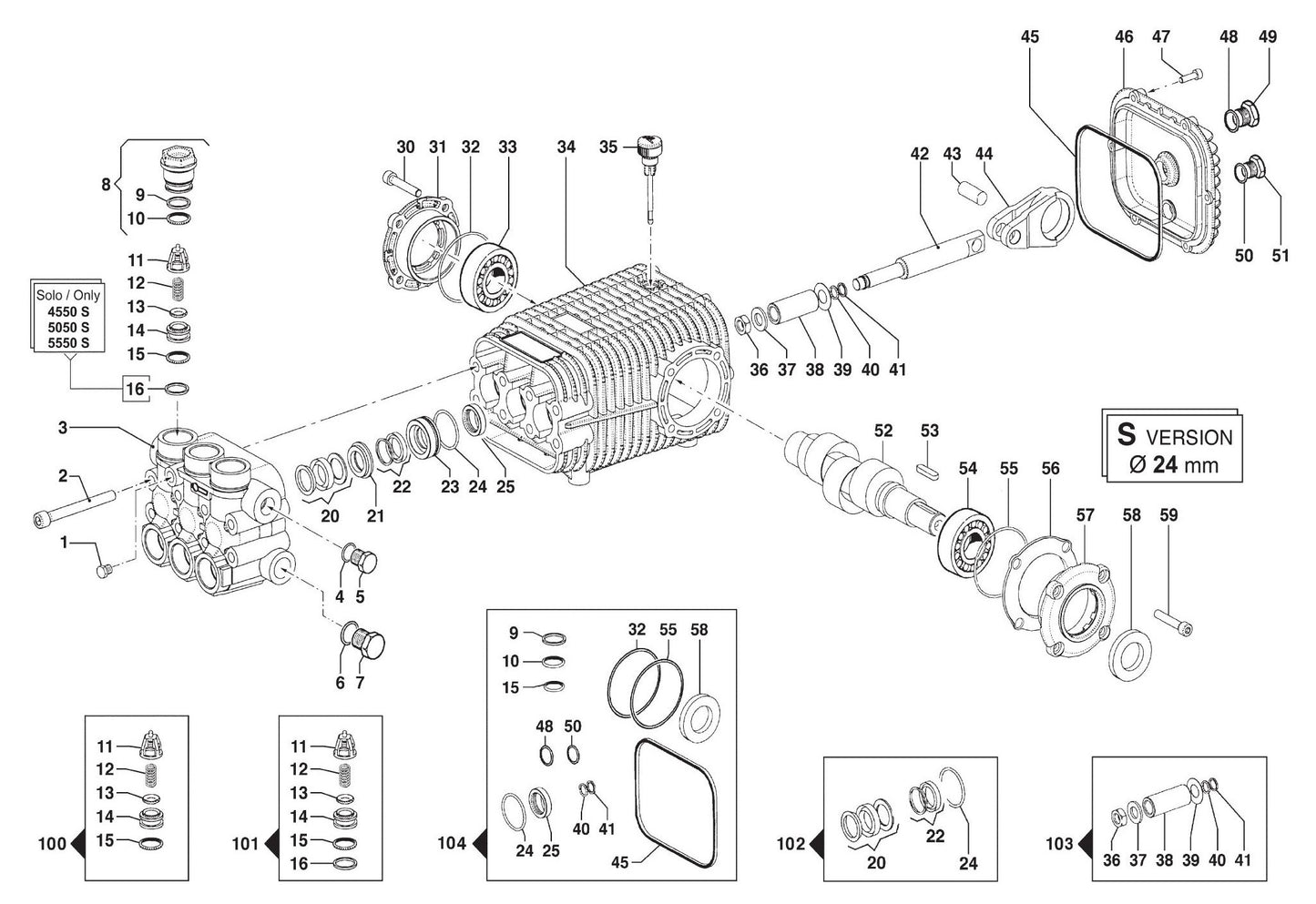 BE CD-3024HTEBCOM Pressure Washer Assembly Parts-2 by BE Power Equipment