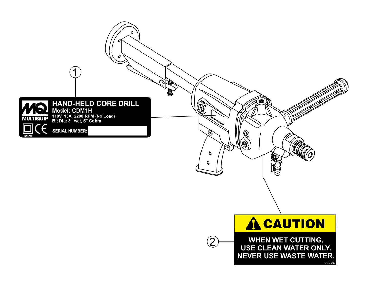 CDM1H Nameplate and Decals Assembly Parts