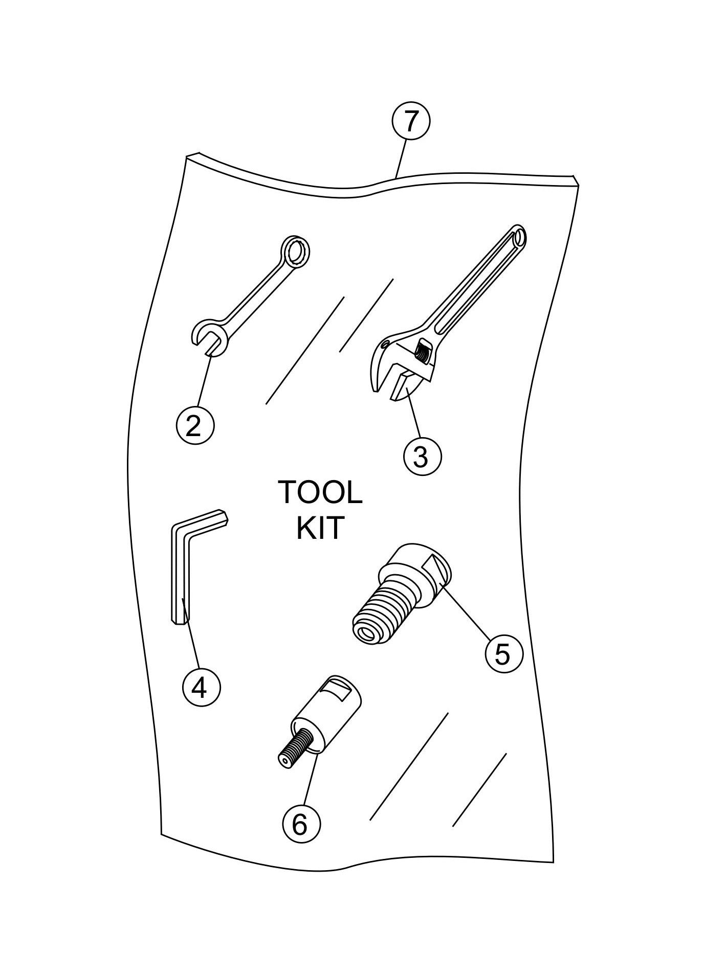 CDM1H Carrying Case/Tools Adapter Assembly Parts