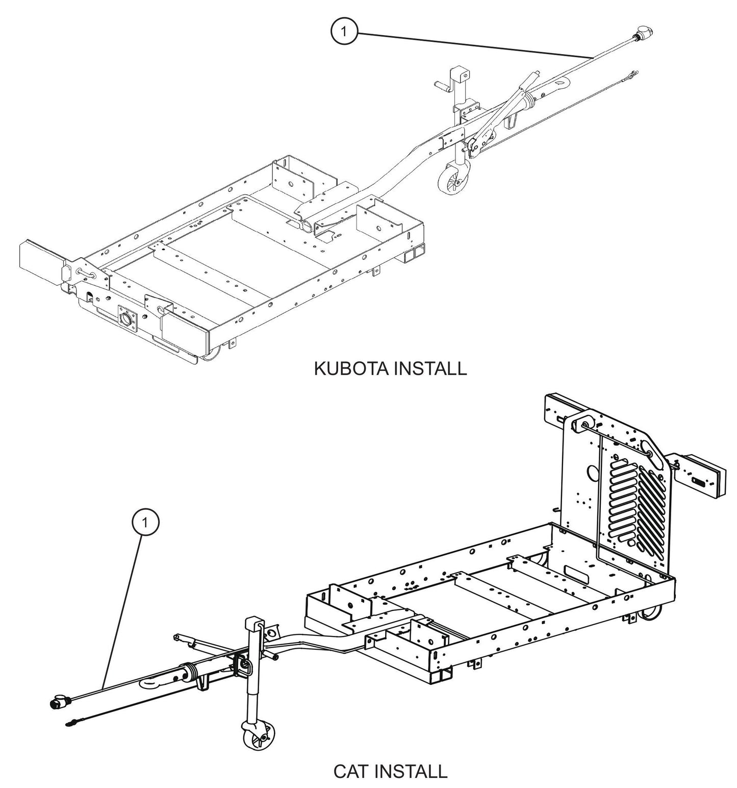 Kubota/CAT 13-Pole Tail Light Harness Assembly Parts For CE V-Series Night Lite Pro II (001PRO2VE15, 09-000001 and Up) Light Towers by Allmand