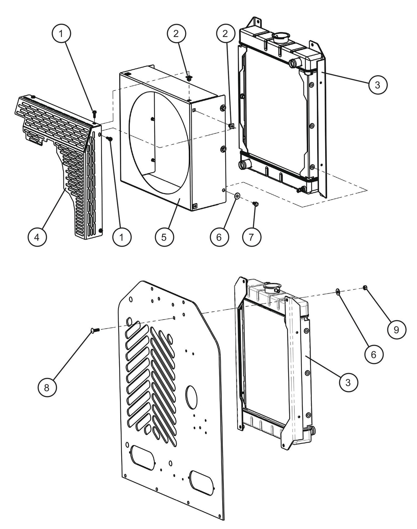 Kubota Engine Group (3 of 3) Assembly Parts For CE V-Series Night Lite Pro II (001PRO2VE15, 09-000001 and Up) Light Towers by Allmand