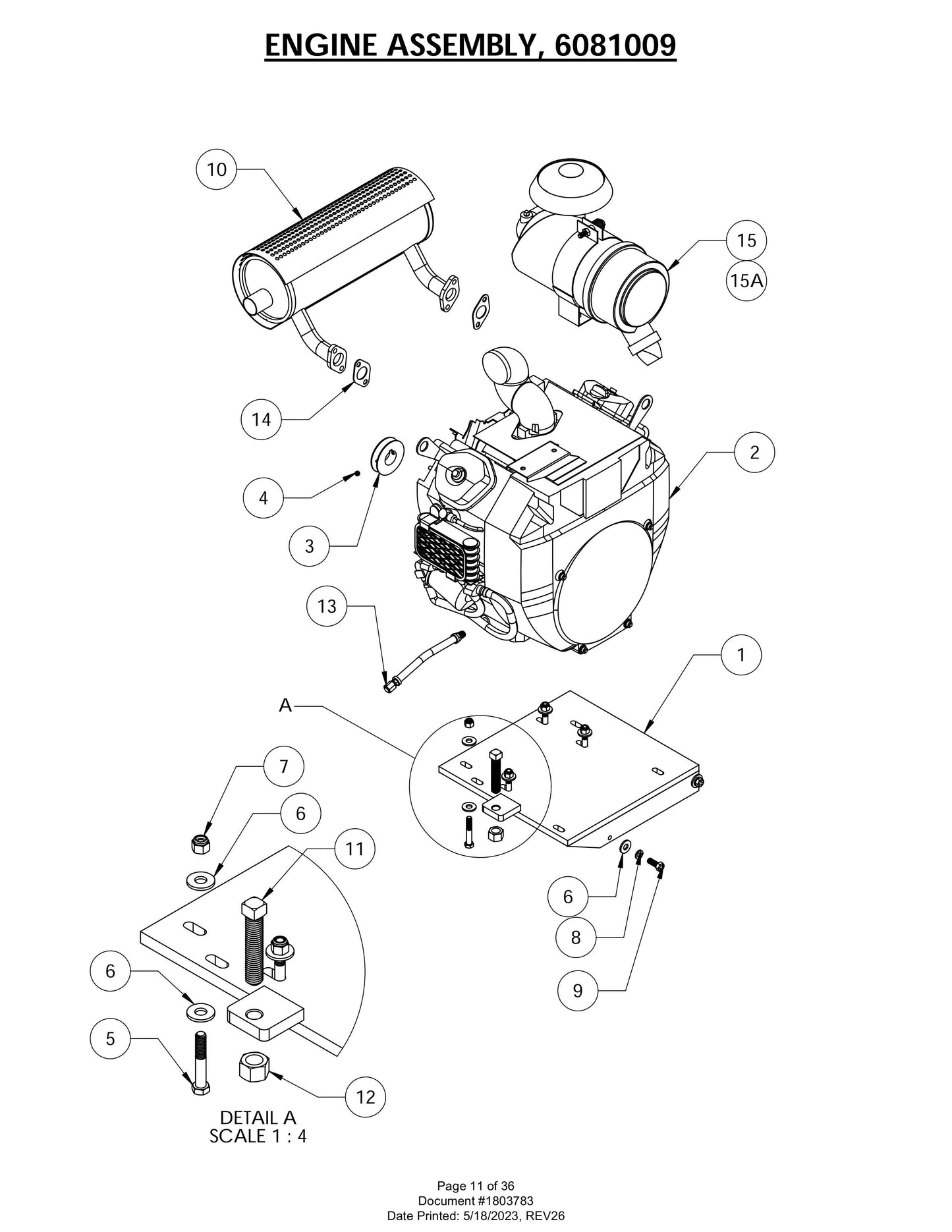 CG-1 Engine Assembly Parts