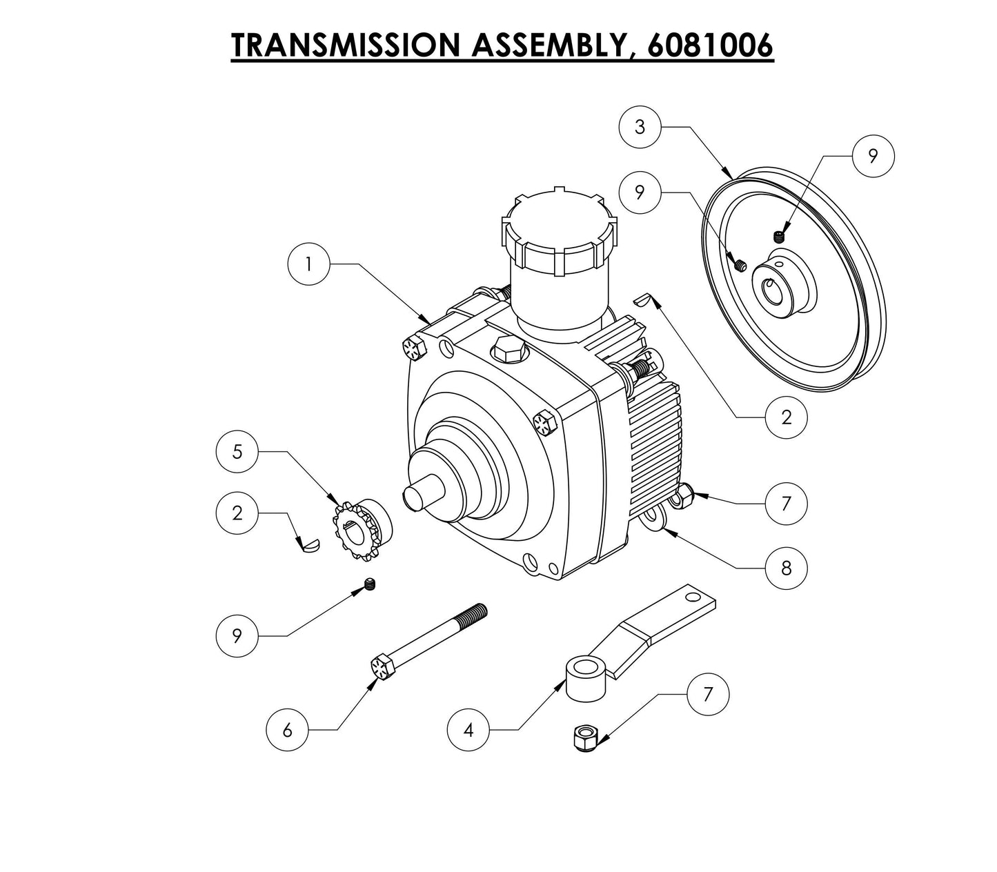 CG-1 Transmission Assembly Parts