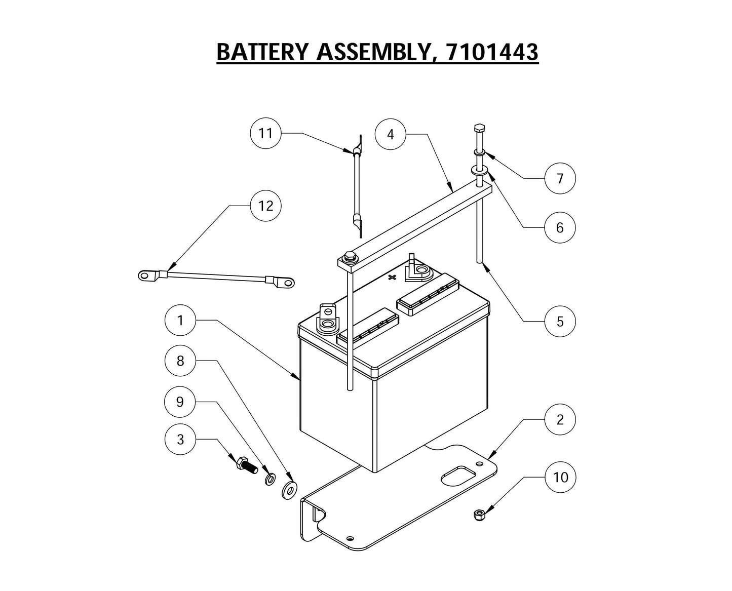 CG-1 Battery Assembly Parts