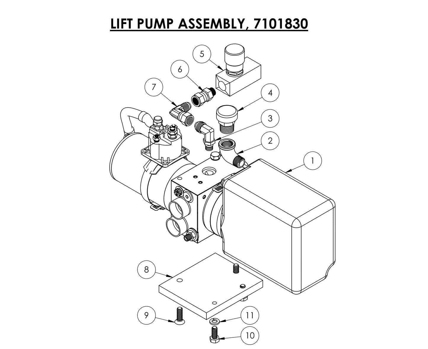 CG-1 Lift Pump Assembly Parts