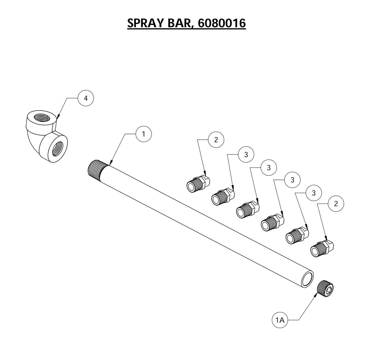 CG-1 Spray Bar Assembly Parts