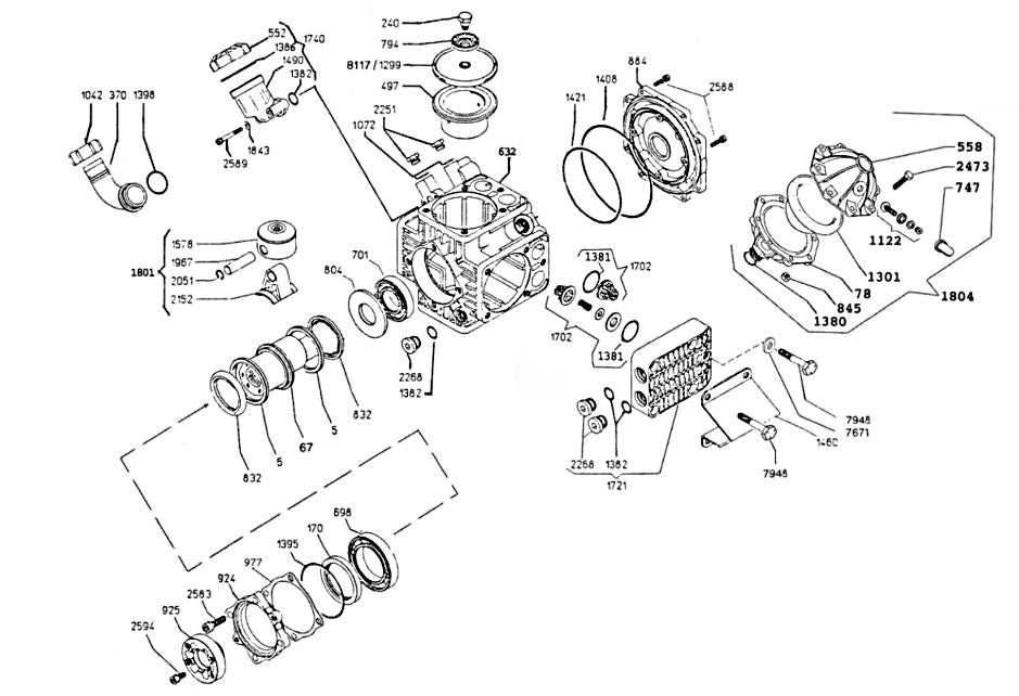 CHV-0525-0ME1, CHV-0525-0ME3 (sn:0-99999999) Pump Assembly Parts by Mi-T-M