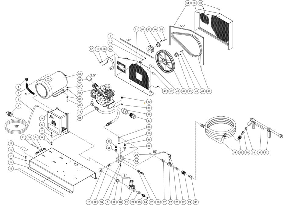 CHV-0525-0ME3 (sn:0-99999999) Frame Assembly Parts by Mi-T-M