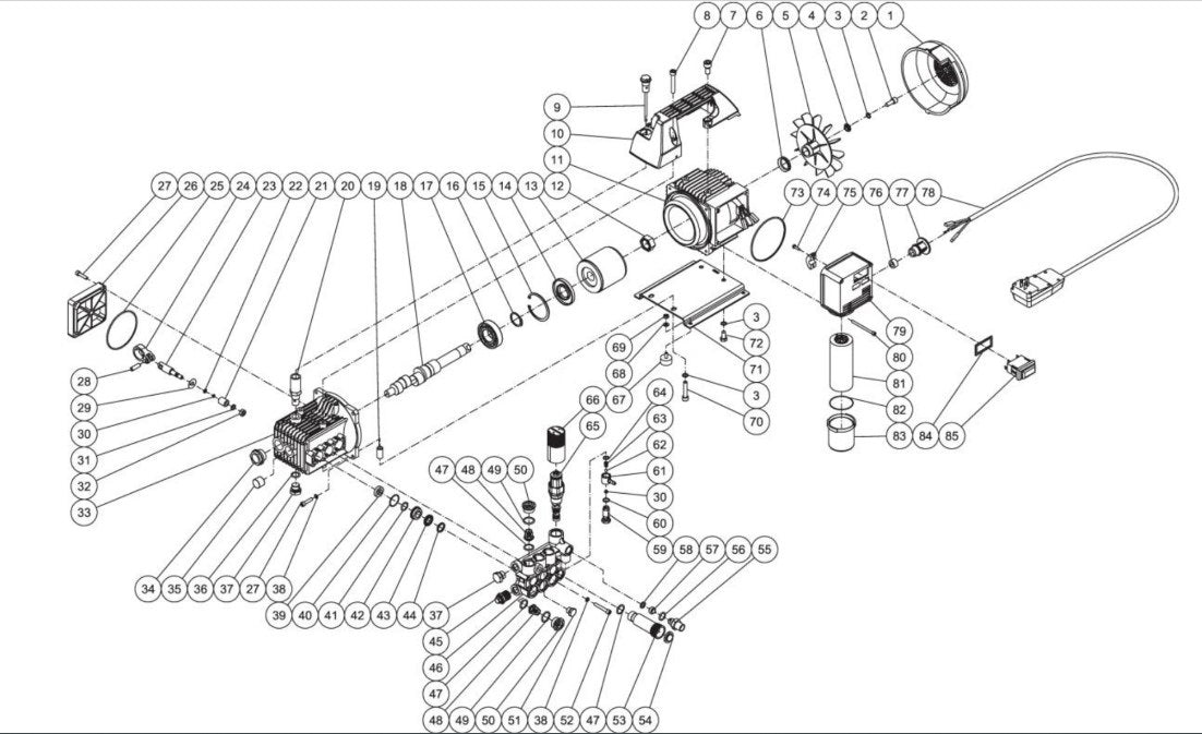 CM-1250-0MEH (sn:10346736-99999999), CM-1400-0MEH (sn:0-10568358) Pump Assembly Parts by MiTM