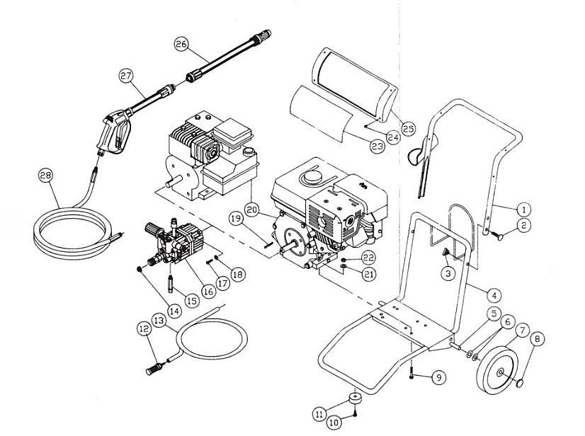 CM-1503, CM-2003 Frame assembly Parts by MiTM