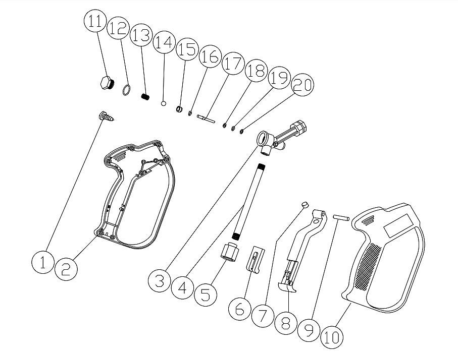 CM-2000-1MTC Gun Assembly Parts by MiTM
