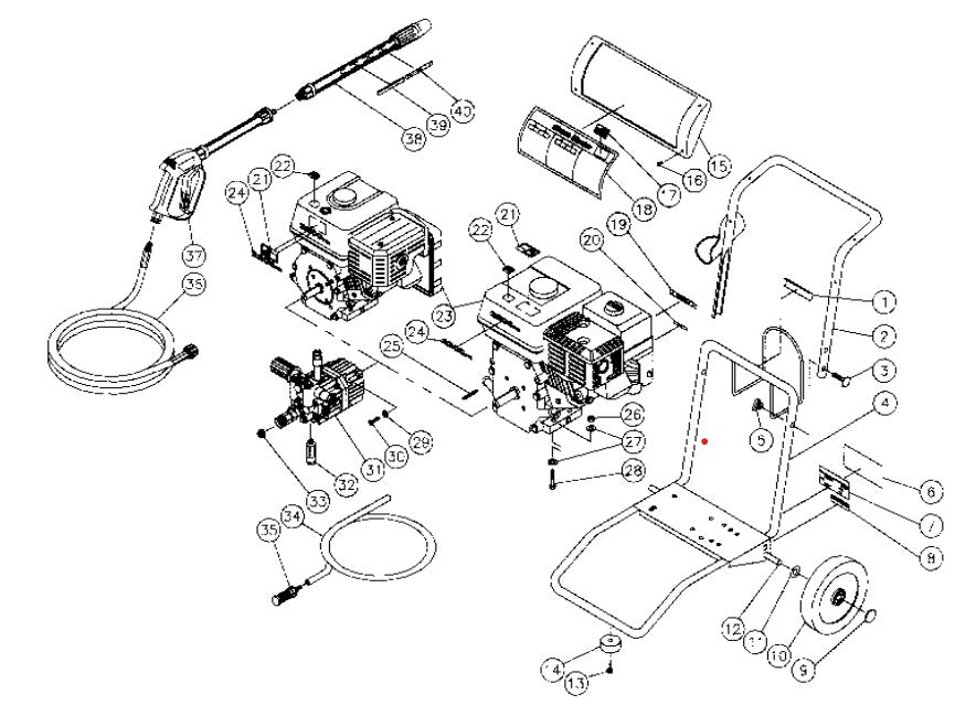 CM-2200-0MVC, CM-2203-0MHC Frame assembly Parts by MiTM