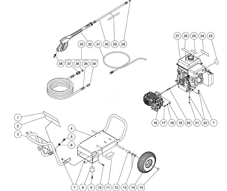 CM-3000-0MLB, CM-3000-0MLB-C (sn:0-10731164)Frame assembly Parts by MiTM