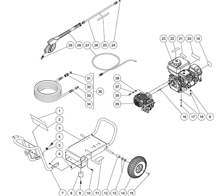 CM-3000-0MLB, CM-3000-0MLB-C, CM-3000-CMLB (sn:10731165-10817968) Frame assembly Parts by MiTM