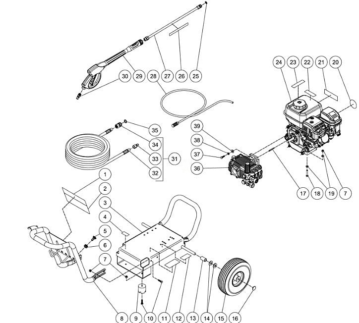 CM-3200-0MMB (sn:10845375-99999999) Frame Assembly Parts by MiTM
