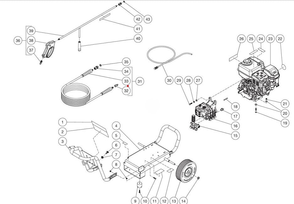 CM-3600-PMAM Frame Assembly Parts by MiTM
