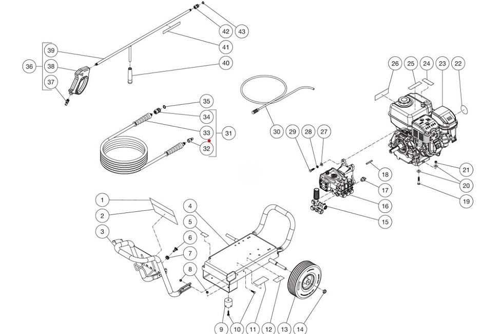 CM-3600-PMAM Frame Assembly Parts by MiTM