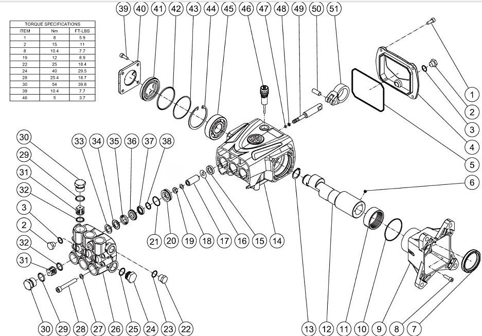 CM-4000-1MMB, WP-4000-5MHB/5MKB/5MSB (sn:10817969-99999999) Pump assembly Parts by MiTM