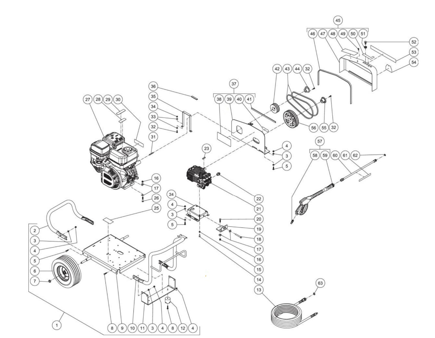 CMB-4004-0MLB (sn:0-10712338) Frame Assembly Parts By MiTM