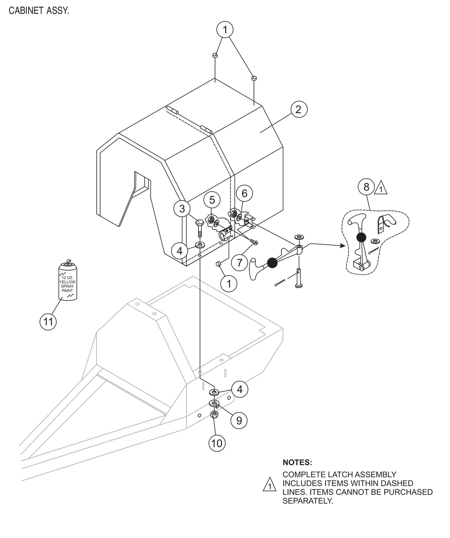 STOW CMS-6S Cabinet Assembly Parts