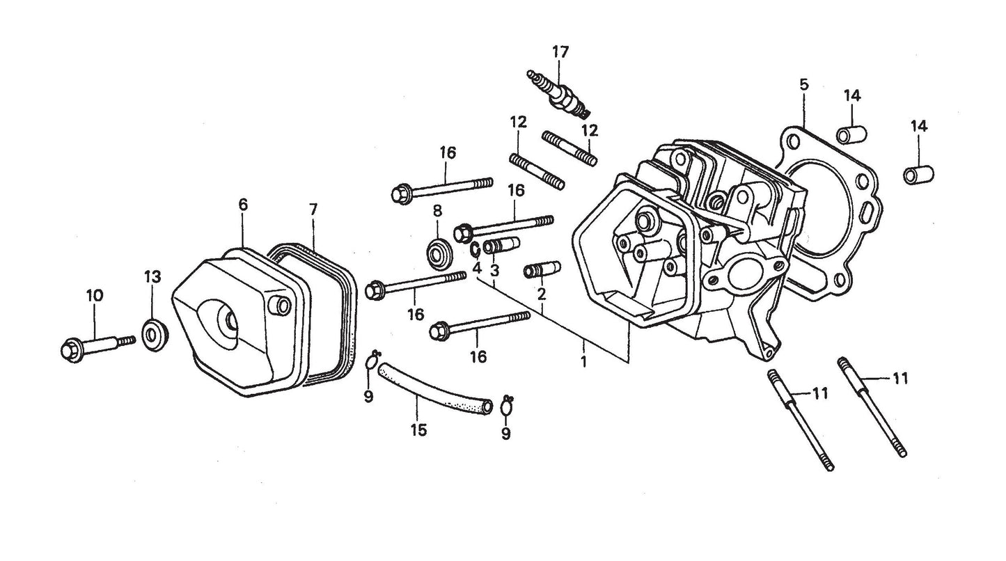 STOW CMS-6S Cylinder Head Assembly Parts