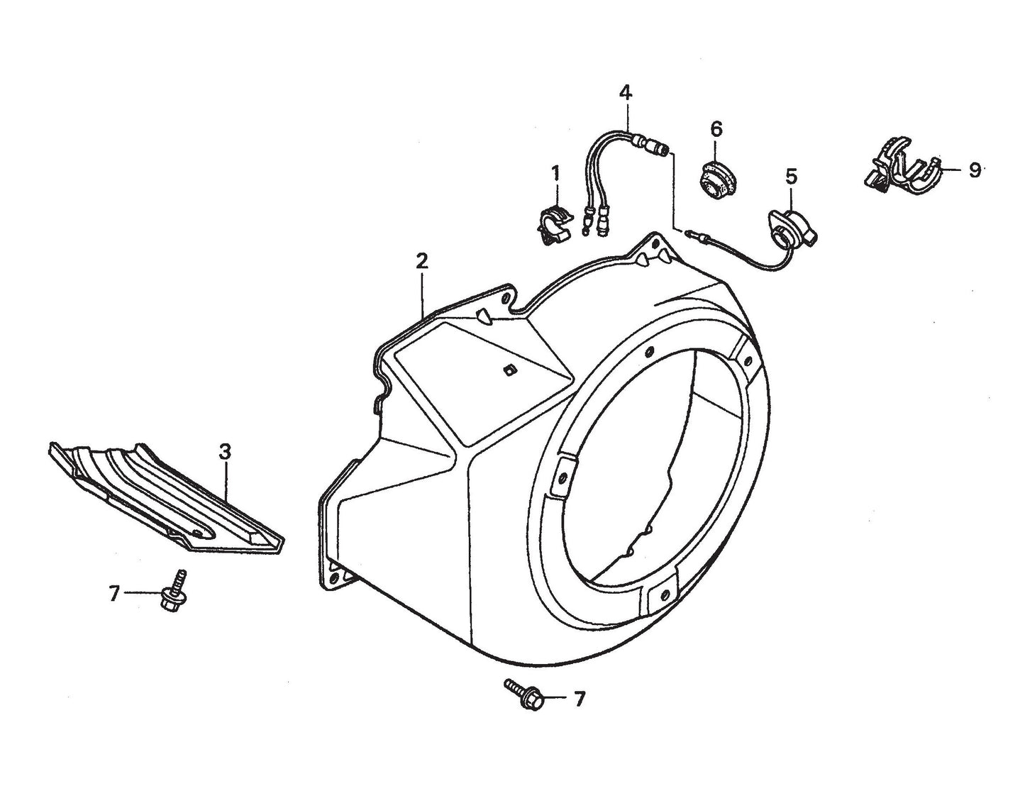 STOW CMS-6S Fan Cover Assembly Parts