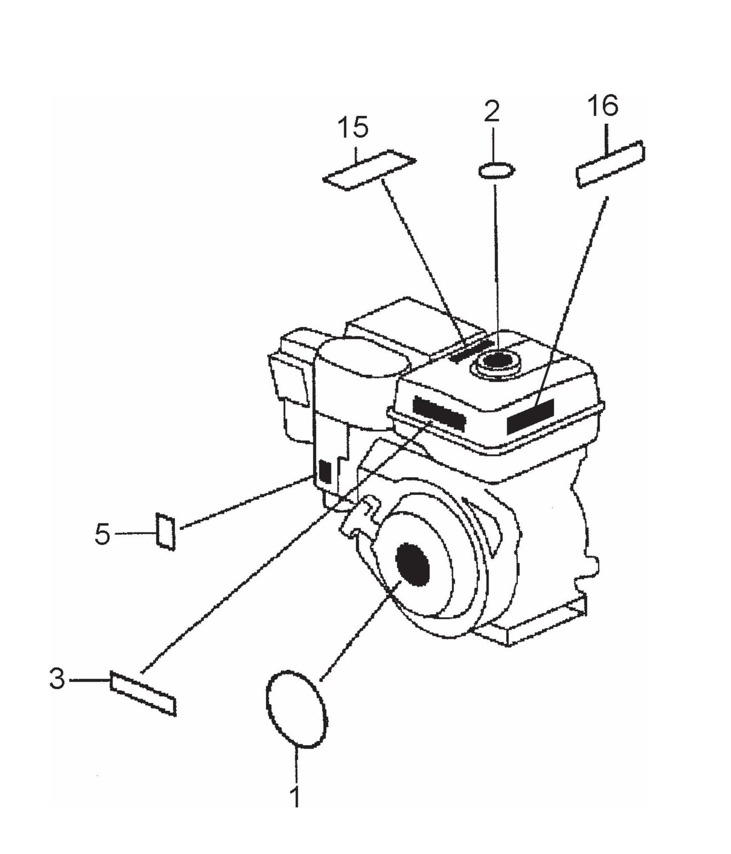 STOW CMS-6S Label Assembly Parts