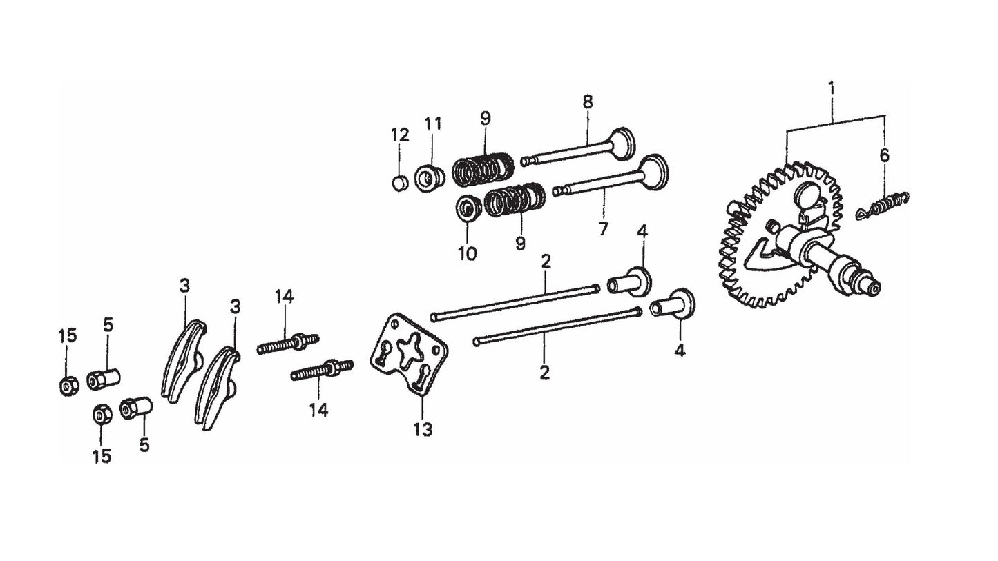 Camshaft Assembly Parts- STOW CMS-6S Honda GX160K1HX2