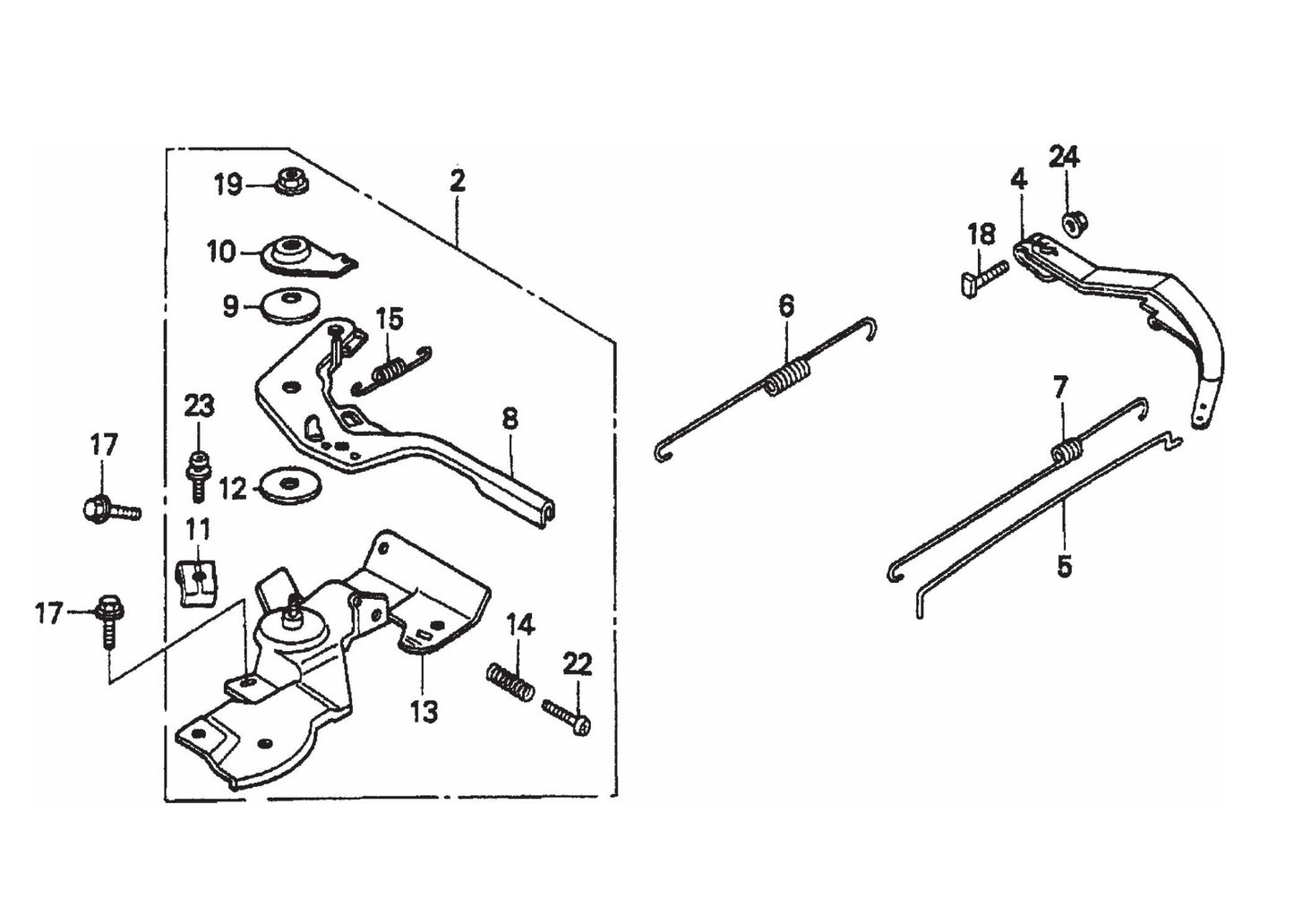 Control Assembly Parts- STOW CMS-6S Honda GX160K1HX2