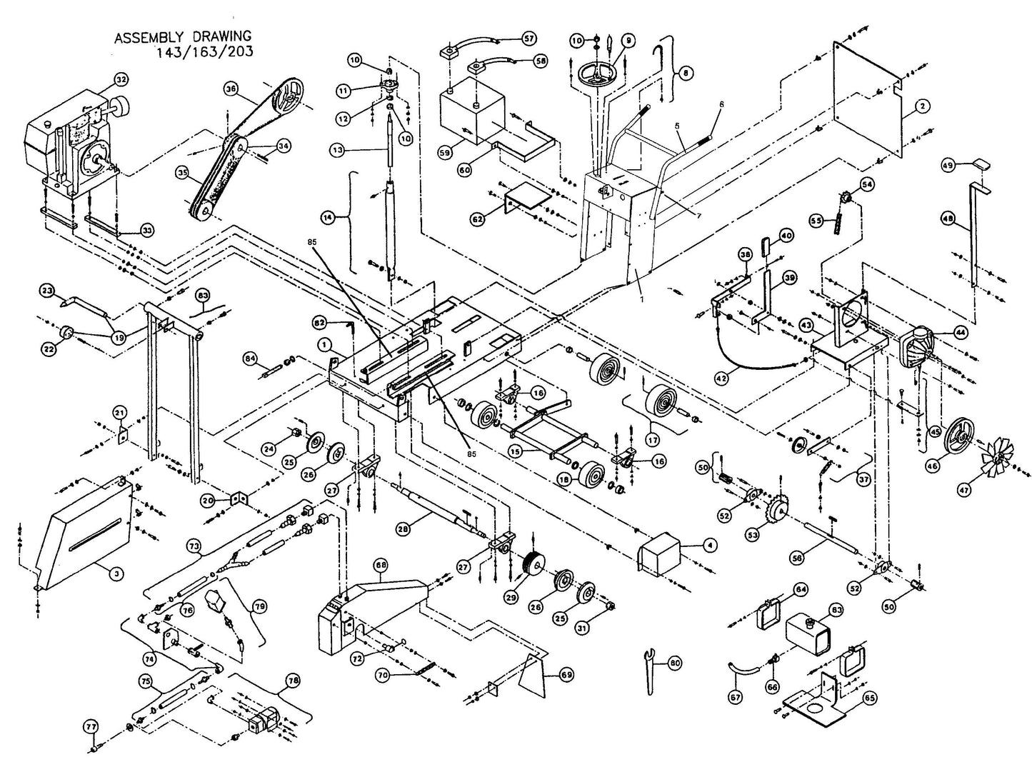 C143 C163 C203 Concrete Saw Parts By Norton Clippers