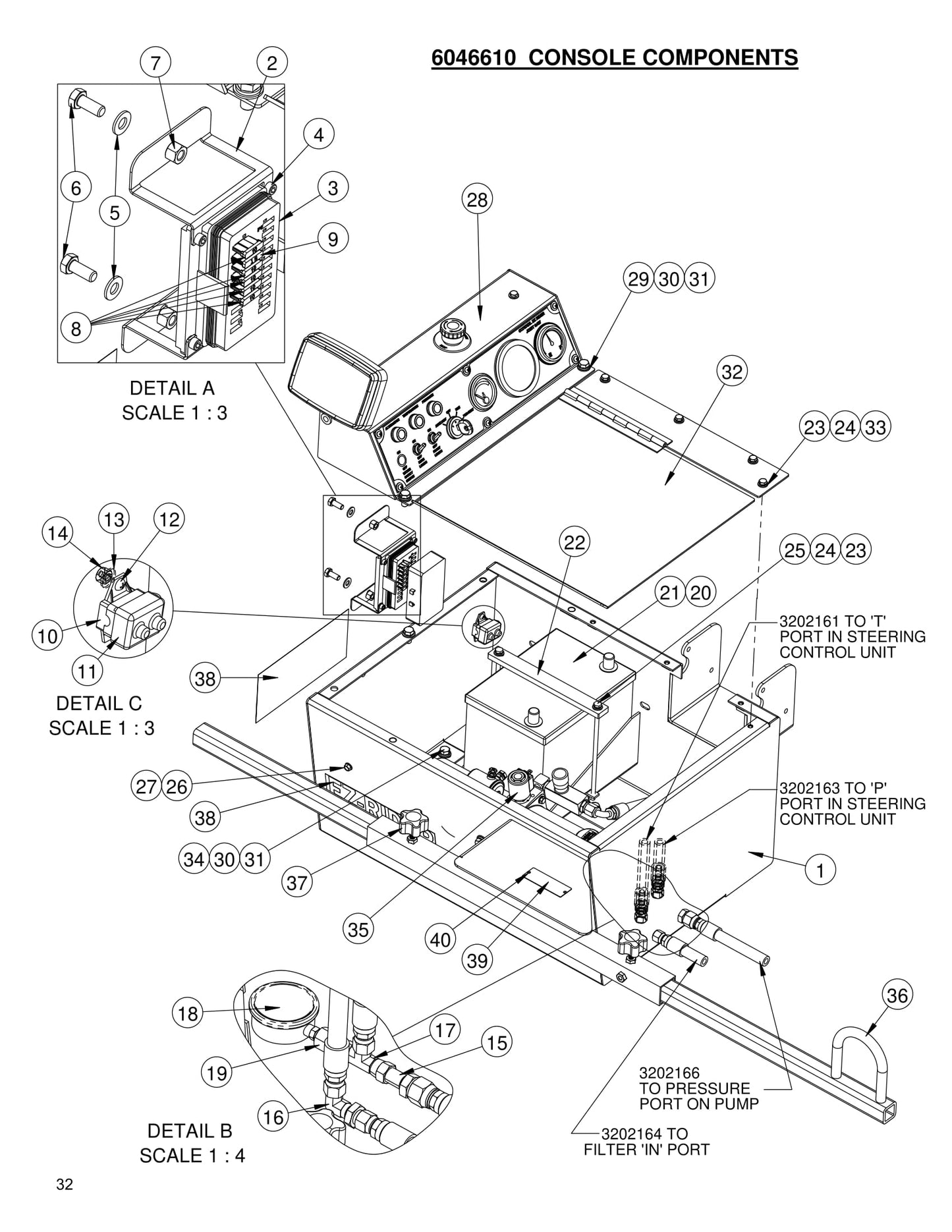 CC7874XL Console Components