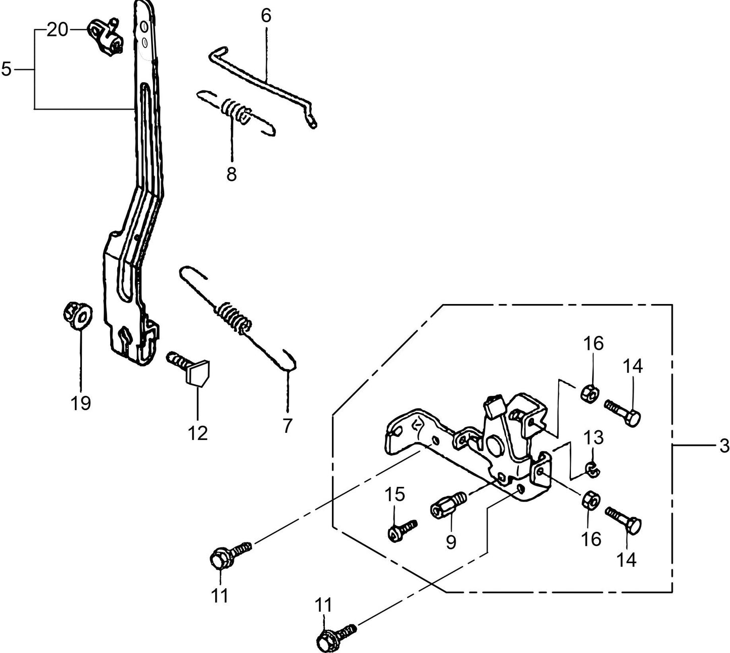MTR40HF Honda GX100RTKRB6 Engine Control Assembly Parts