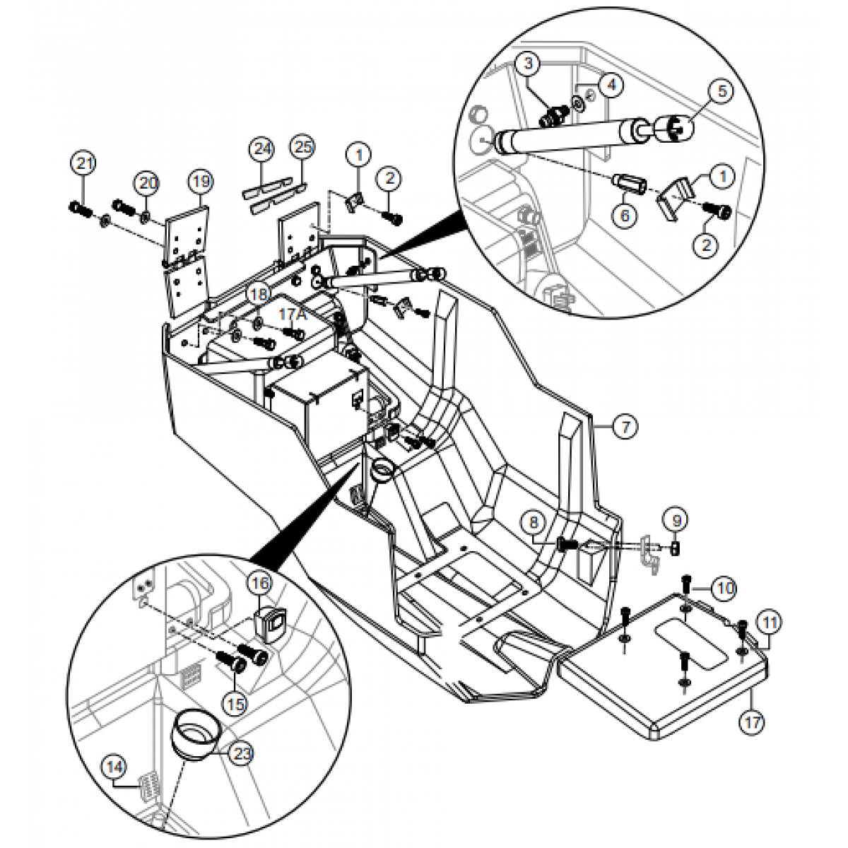 AAAA RX1575- Cover Hood Bottom Assembly Parts By Multiquip